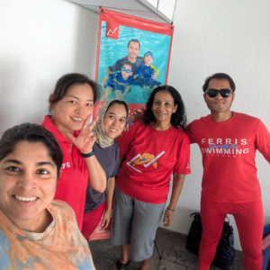 Adult swimming lessons in Mantin with certified coach